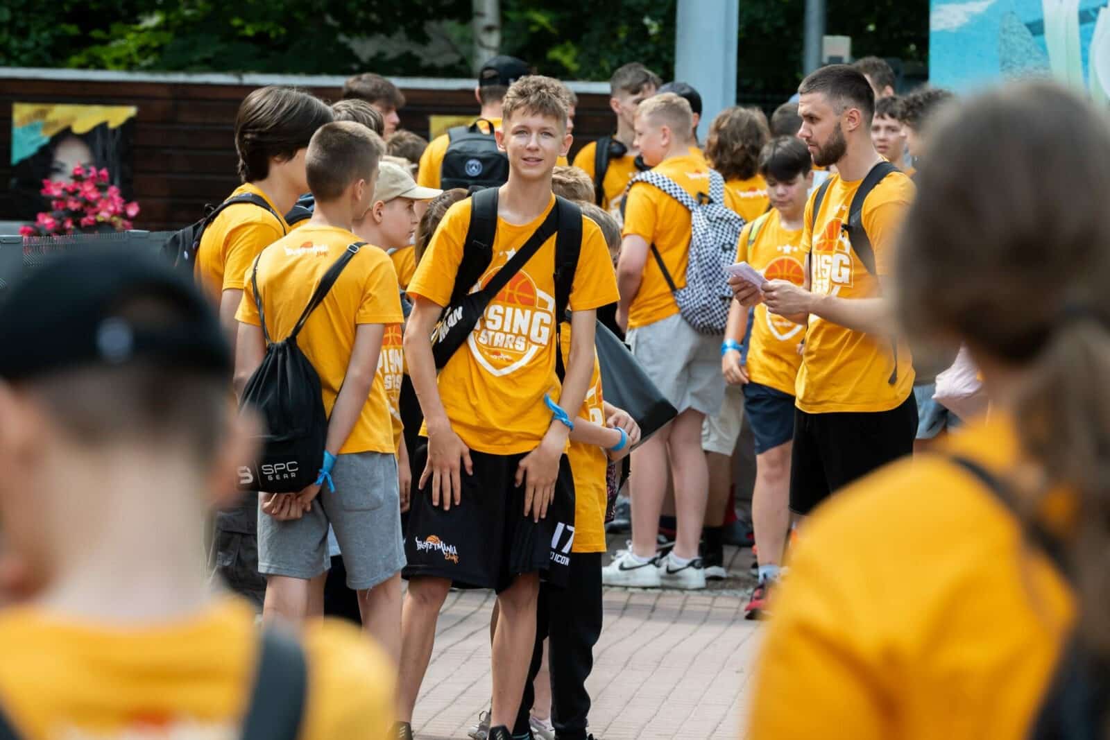 Trening podczas Basketmania Camp